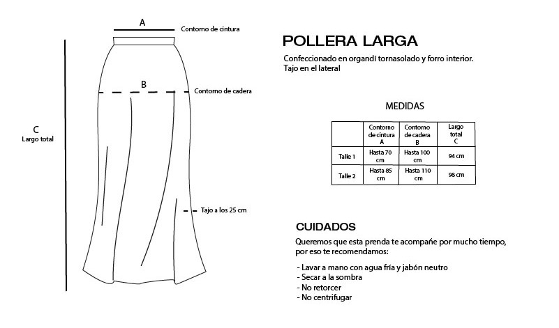 POLLERA LARGA